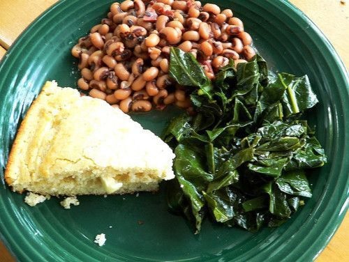 Blackeyed peas and greens